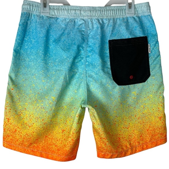 Billabong Laybacks Swim Trunks Men’s Size M – Orange Blue Gradient Board Shorts - Picture 2 of 11
